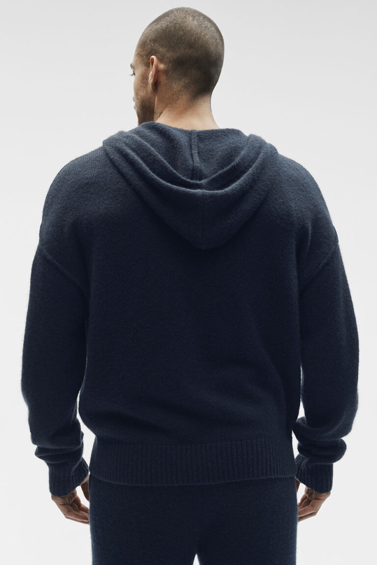 Худи Alo Yoga Wool Cashmere New Class Full Zip Hoodie «Navy» Унисекс