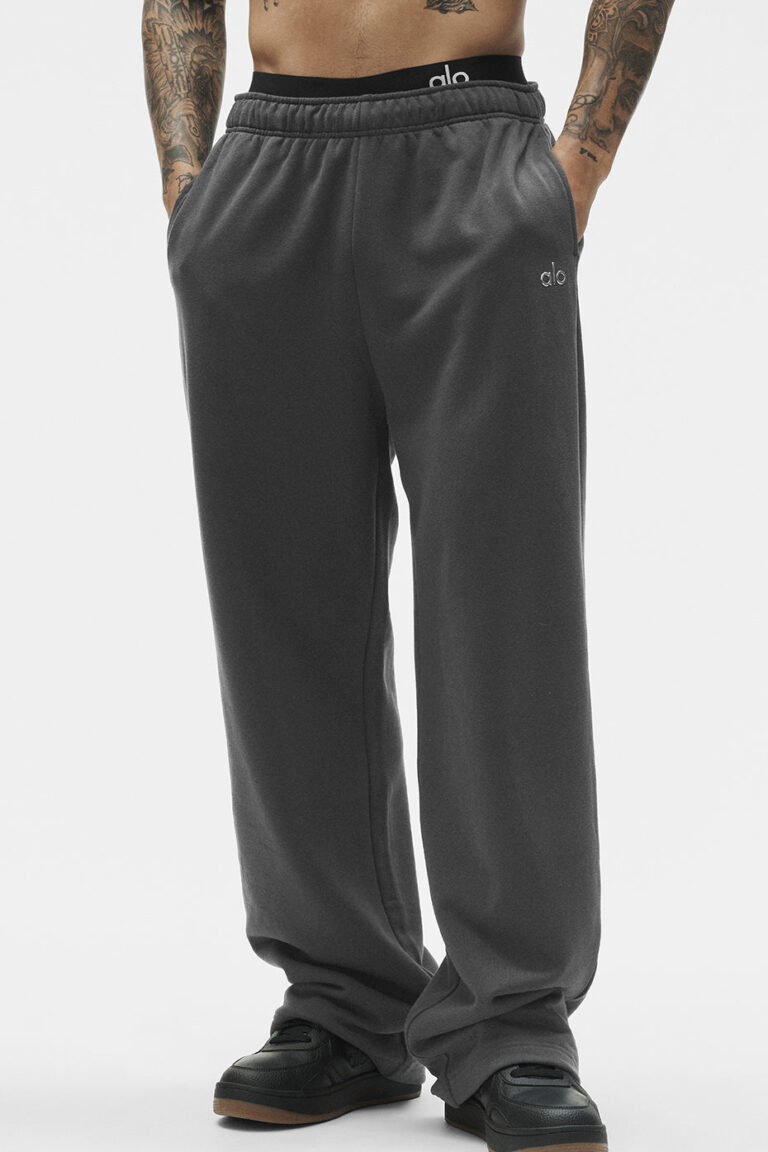 Брюки Alo Yoga Accolade Straight Leg Sweatpant «Anthracite» Унисекс