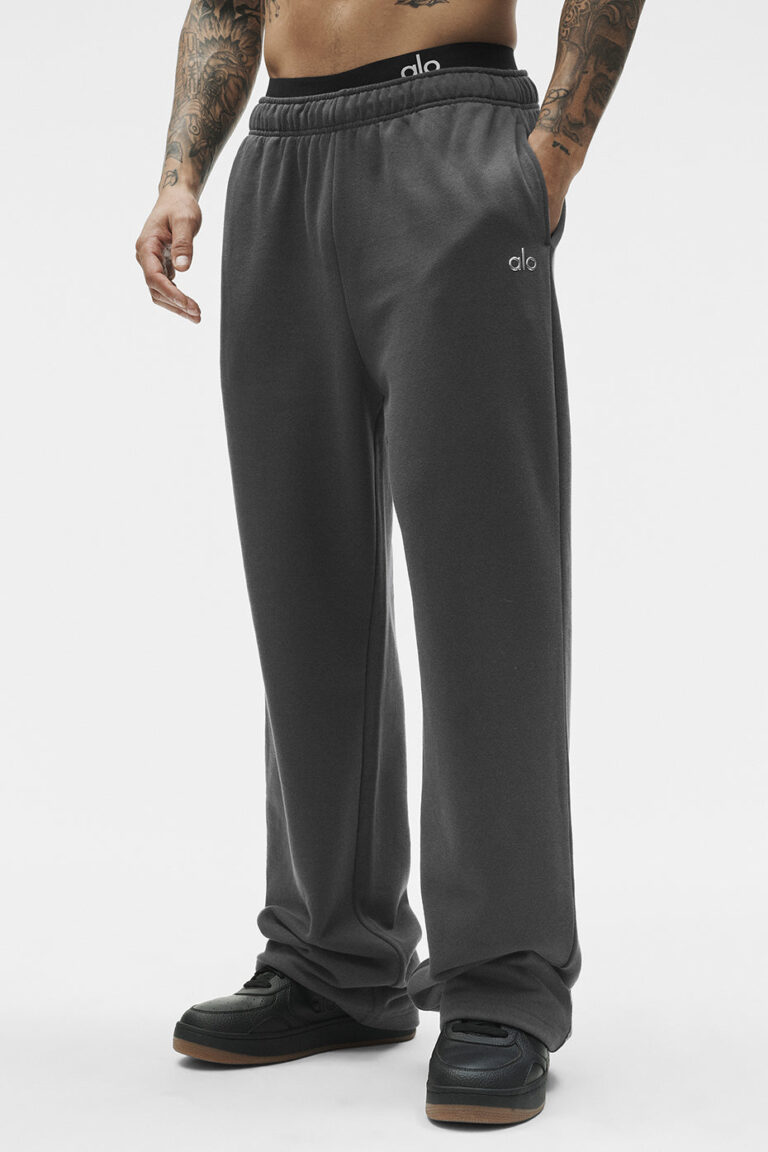 Брюки Alo Yoga Accolade Straight Leg Sweatpant «Anthracite» Унисекс
