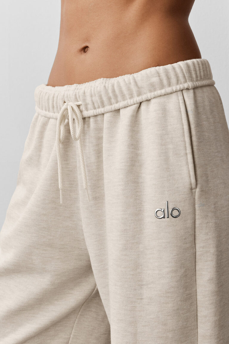 Брюки Alo Yoga Accolade Straight Leg Sweatpant «Oatmeal Heather» Унисекс