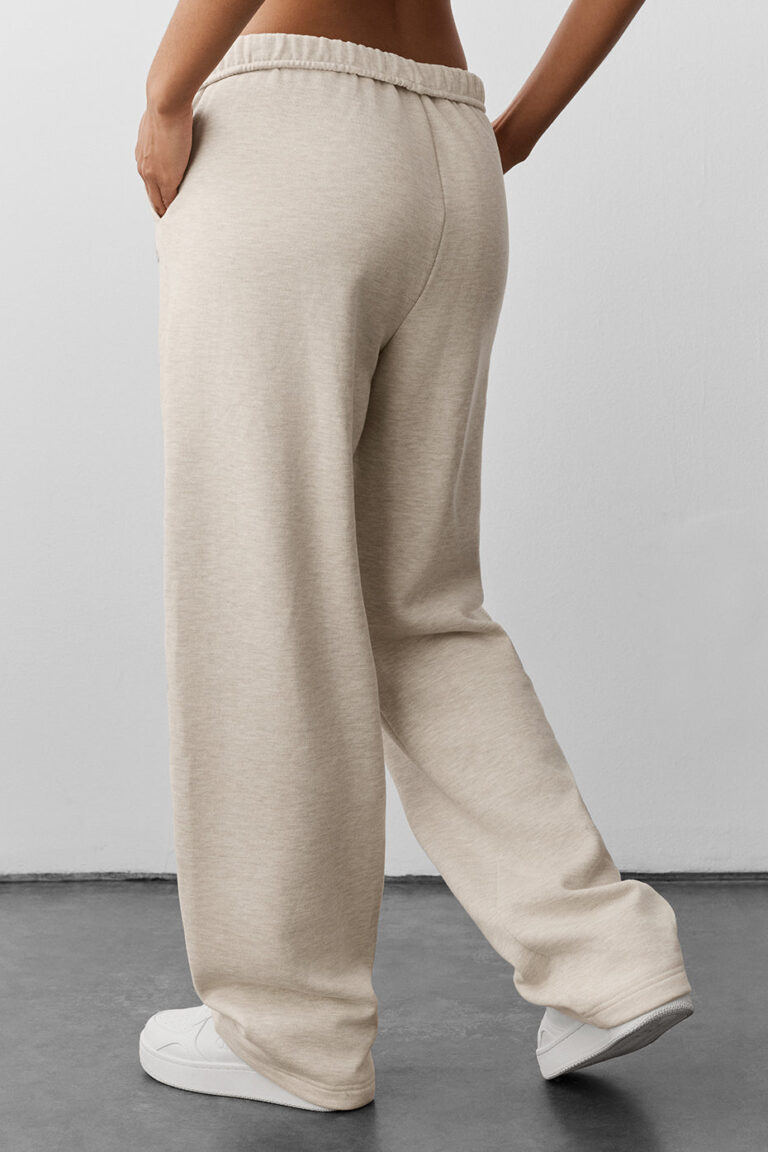 Брюки Alo Yoga Accolade Straight Leg Sweatpant «Oatmeal Heather» Унисекс