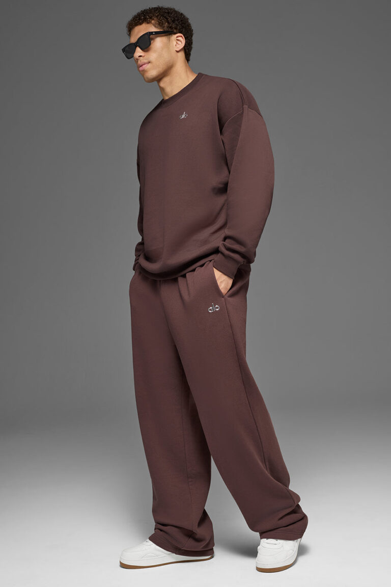 Брюки Alo Yoga Accolade Straight Leg Sweatpant «Brownstone» Унисекс