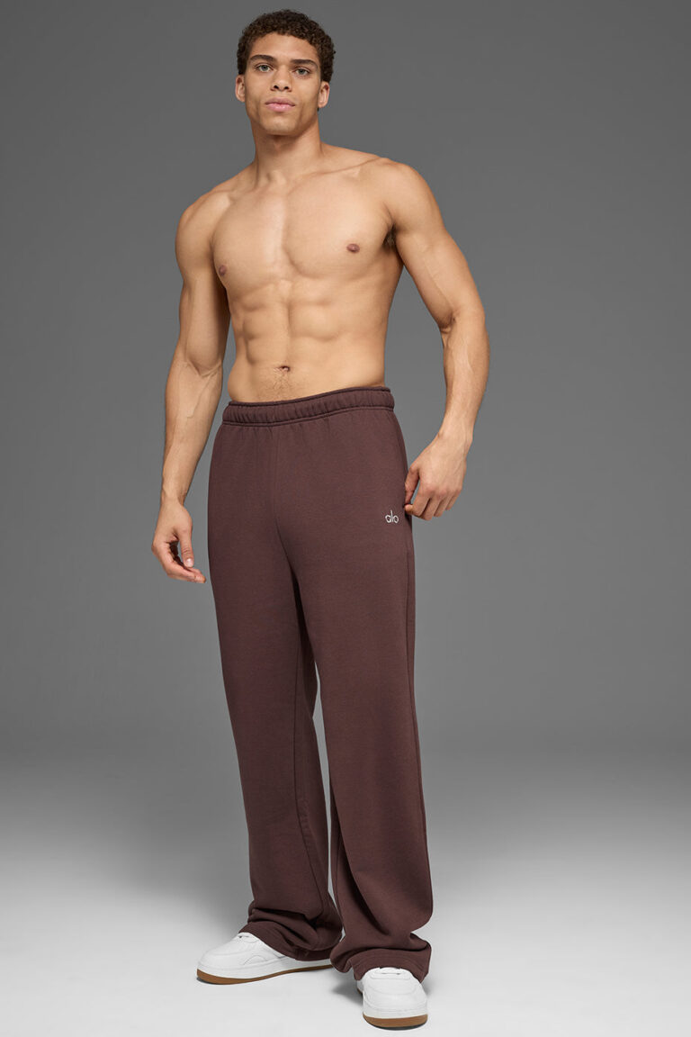 Брюки Alo Yoga Accolade Straight Leg Sweatpant «Brownstone» Унисекс