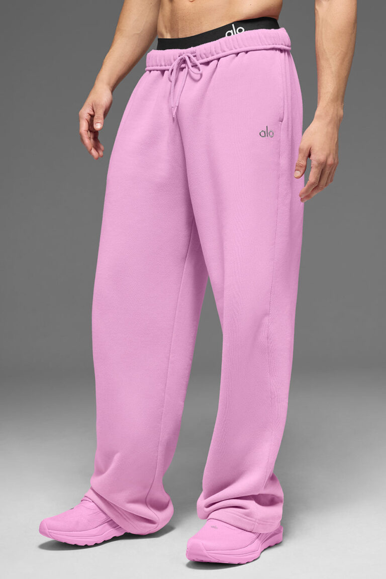 Брюки Alo Yoga Accolade Straight Leg Sweatpant «Candy Heart Pink» Унисекс