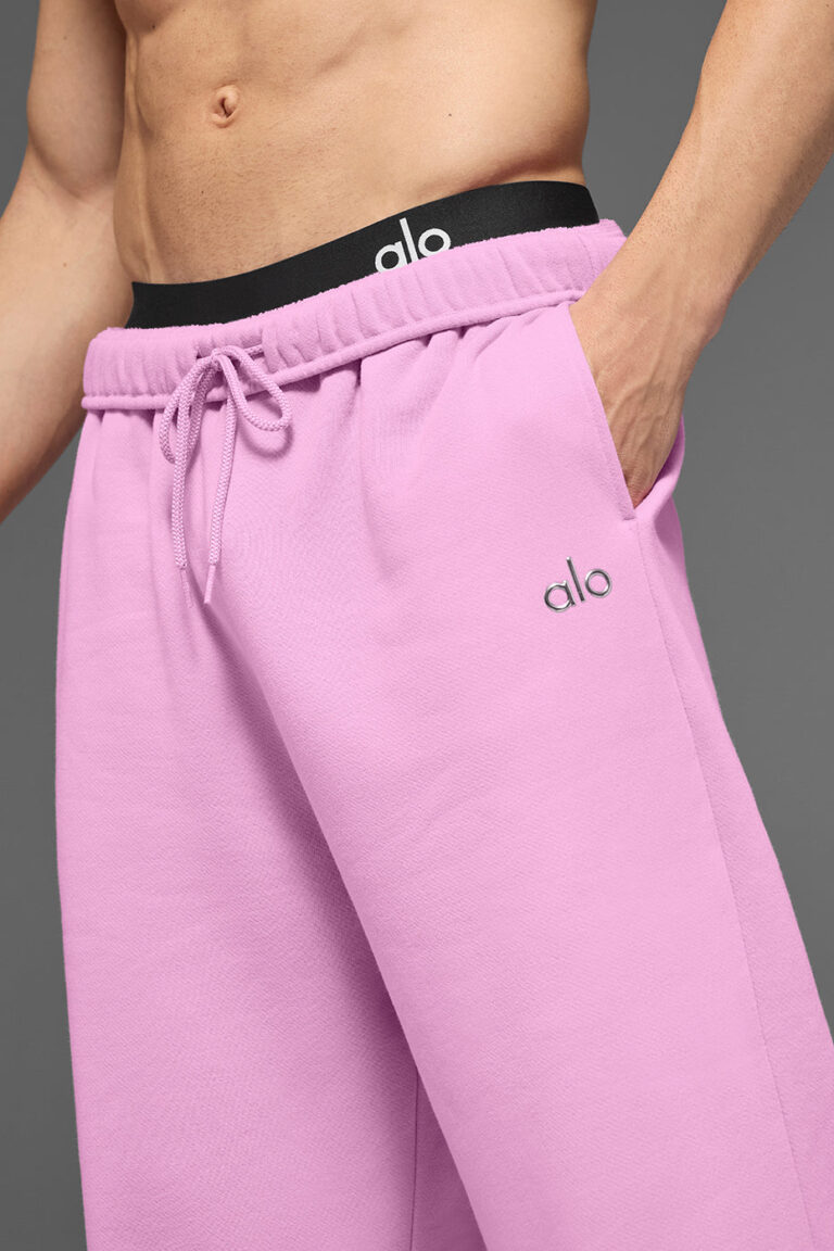 Брюки Alo Yoga Accolade Straight Leg Sweatpant «Candy Heart Pink» Унисекс
