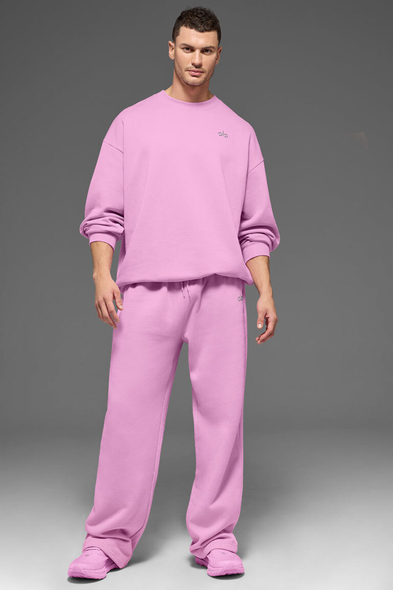 Брюки Alo Yoga Accolade Straight Leg Sweatpant «Candy Heart Pink» Унисекс