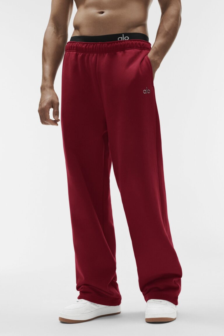 Брюки Alo Yoga Accolade Straight Leg Sweatpant «Summer Romance Red» Унисекс