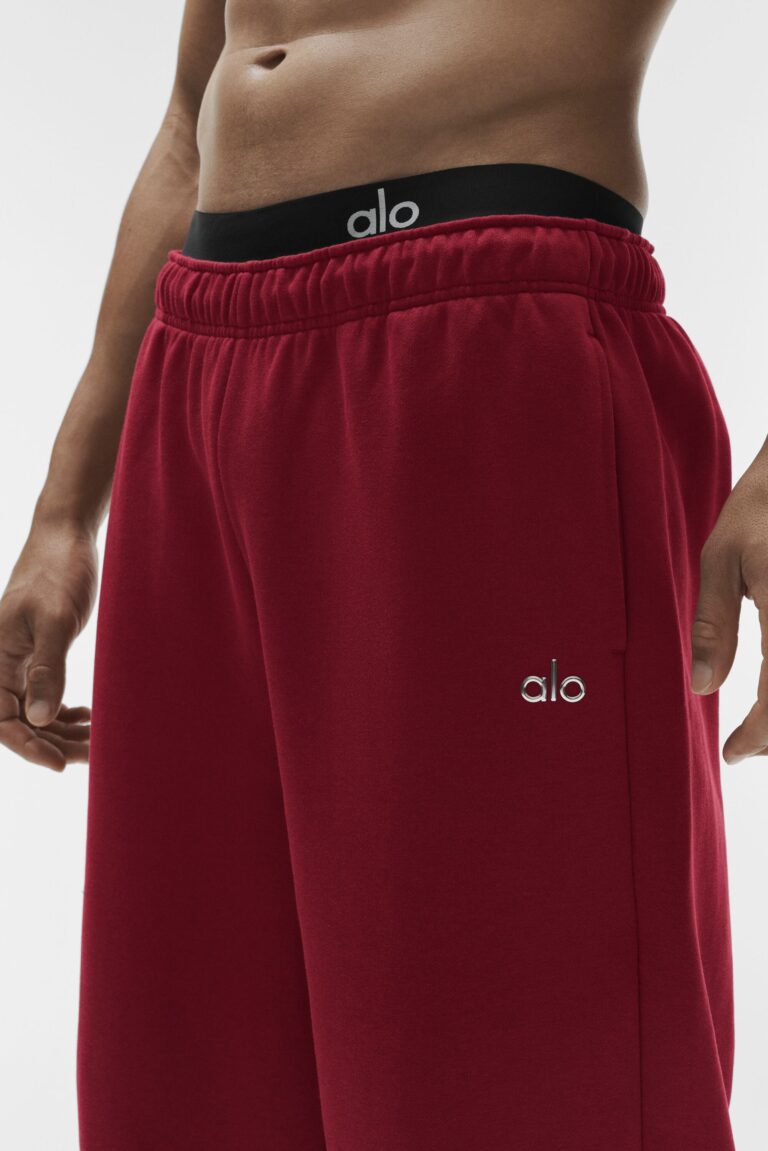 Брюки Alo Yoga Accolade Straight Leg Sweatpant «Summer Romance Red» Унисекс