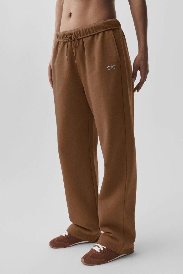 Брюки Alo Yoga Accolade Straight Leg Sweatpant «Sun Kissed Brown» Унисекс