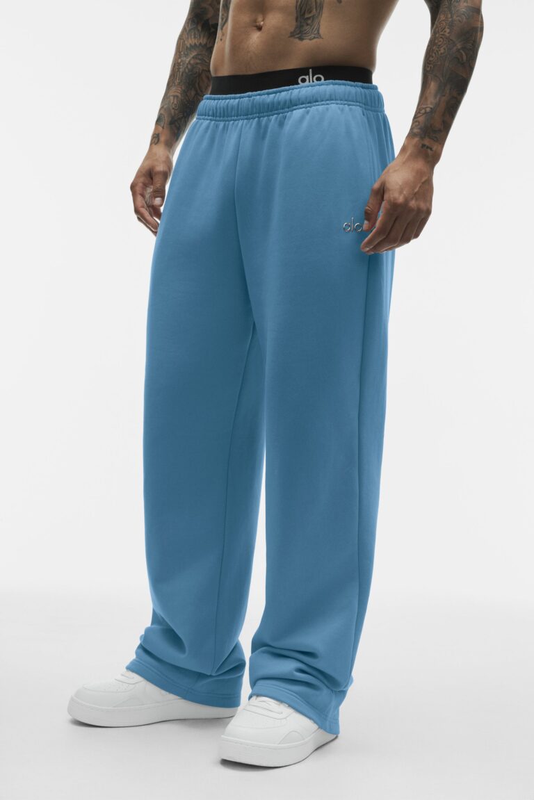 Брюки Alo Yoga Accolade Straight Leg Sweatpant «California Blue» Унисекс