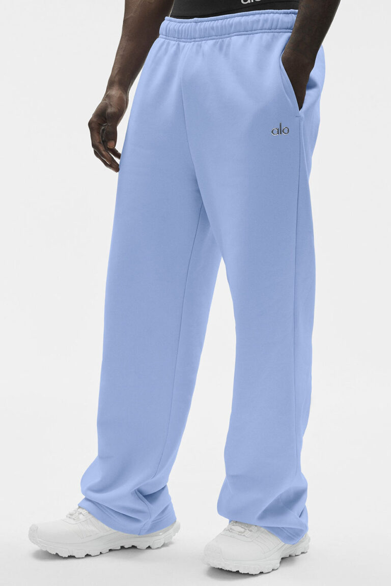 Брюки Alo Yoga Accolade Straight Leg Sweatpant «Light Provence Blue» Унисекс