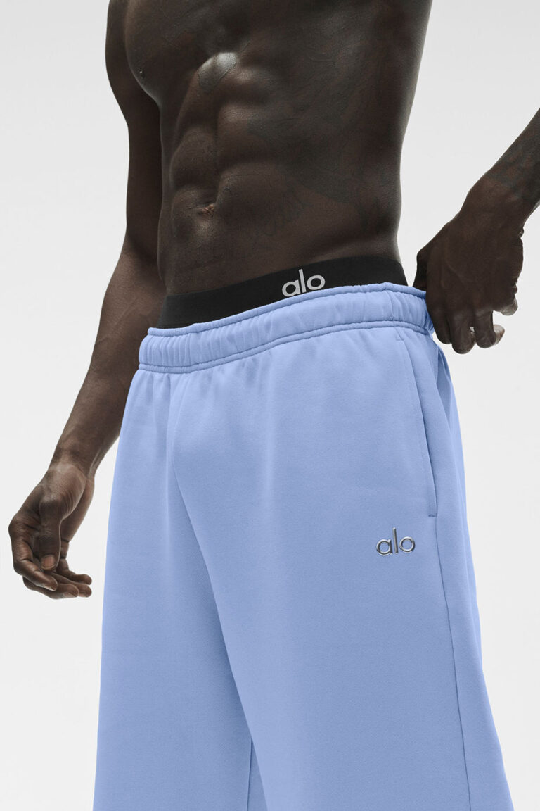 Брюки Alo Yoga Accolade Straight Leg Sweatpant «Light Provence Blue» Унисекс