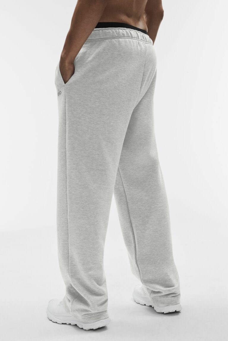 Брюки Alo Yoga Accolade Straight Leg Sweatpant «White Heather» Унисекс