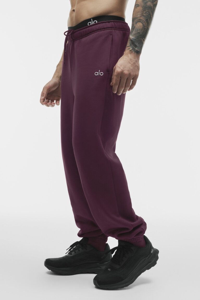 Брюки Alo Yoga Accolade Sweatpant «Rich Bordeaux» Унисекс