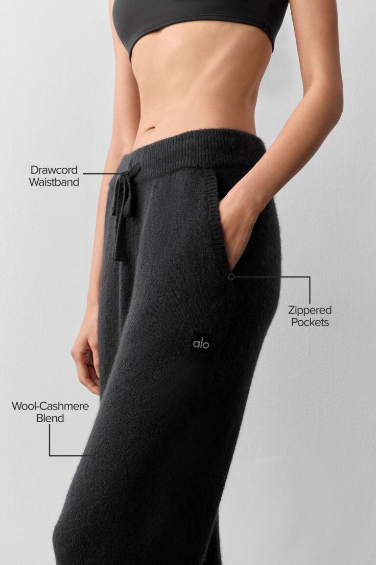 Брюки Alo Yoga Wool Cashmere New Class Sweatpant «Black» Унисекс