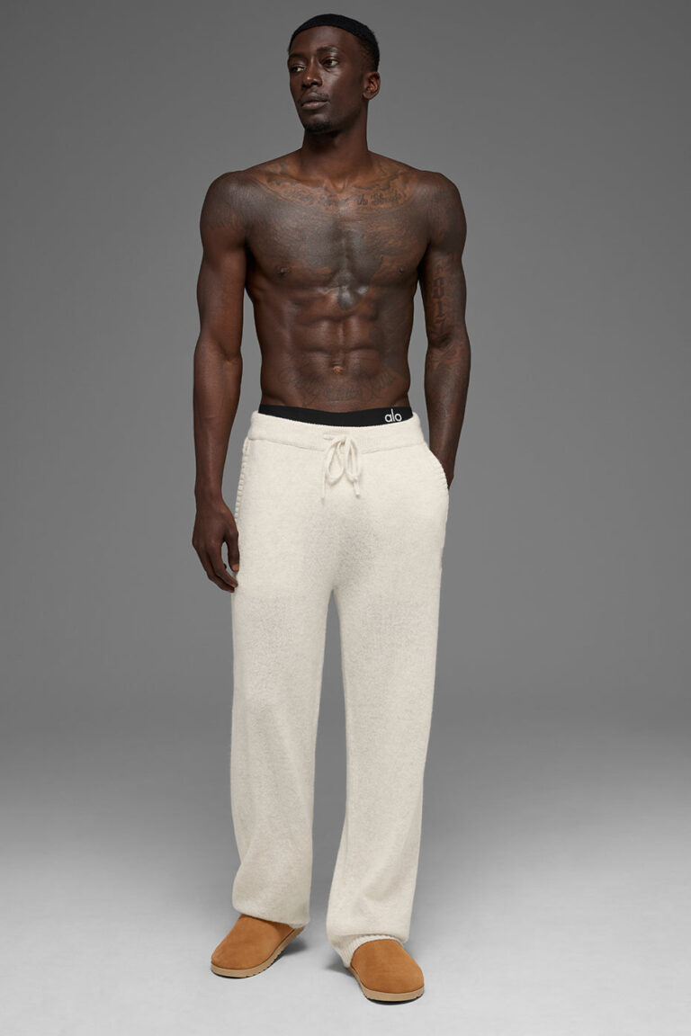 Брюки Alo Yoga Wool Cashmere New Class Sweatpant «Bone» Унисекс