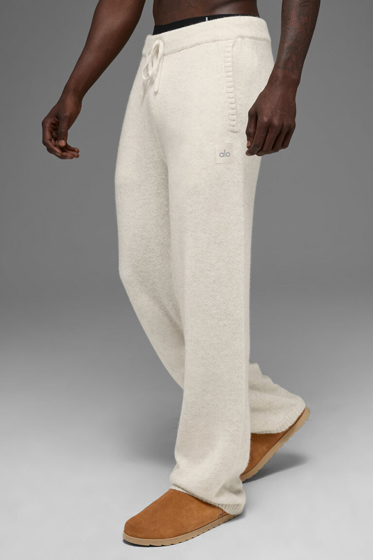 Брюки Alo Yoga Wool Cashmere New Class Sweatpant «Bone» Унисекс