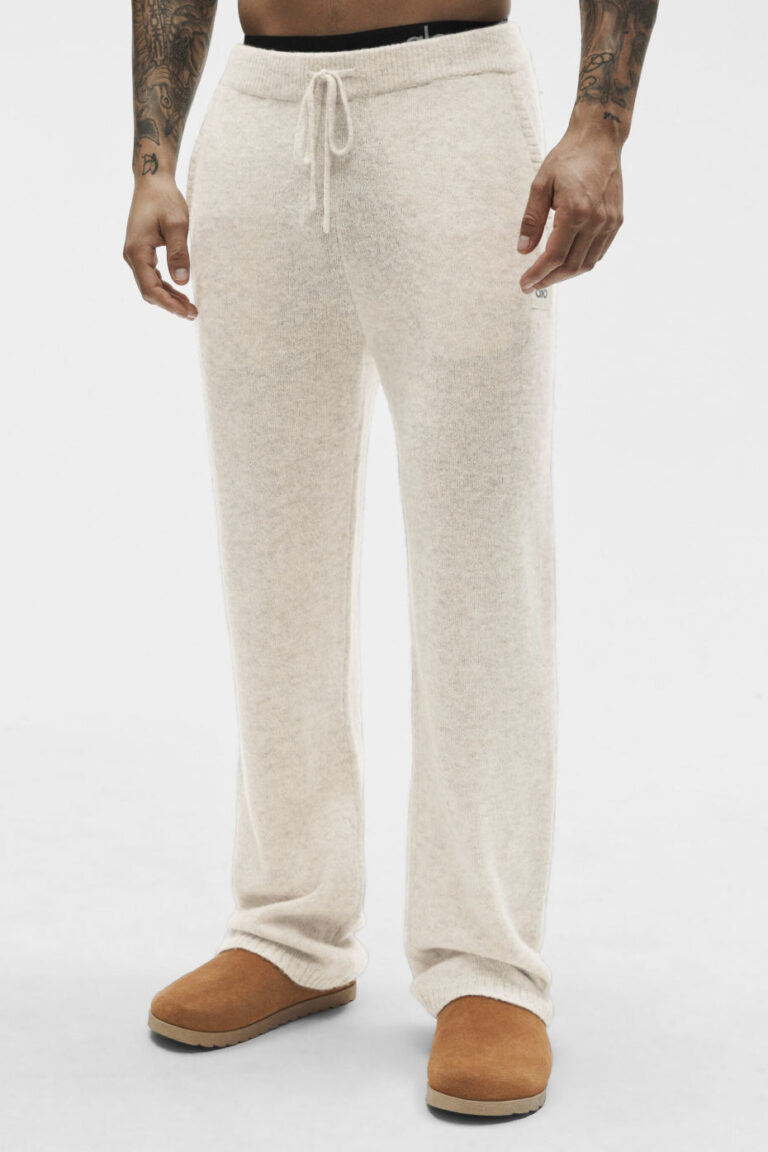 Брюки Alo Yoga Wool Cashmere New Class Sweatpant «Oatmeal Heather» Унисекс