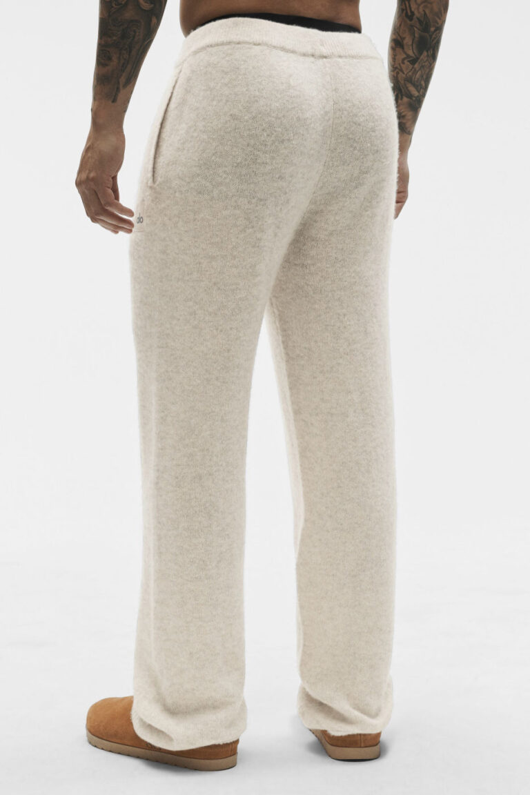 Брюки Alo Yoga Wool Cashmere New Class Sweatpant «Oatmeal Heather» Унисекс