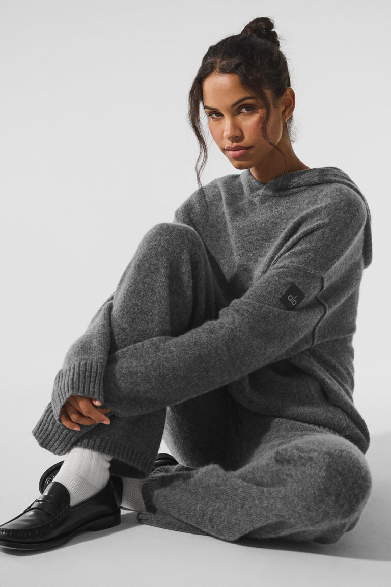 Брюки Alo Yoga Wool Cashmere New Class Sweatpant «Platinum Grey» Унисекс