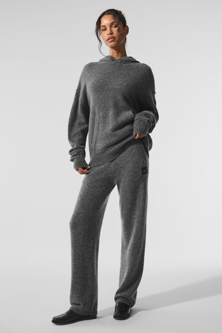 Брюки Alo Yoga Wool Cashmere New Class Sweatpant «Platinum Grey» Унисекс