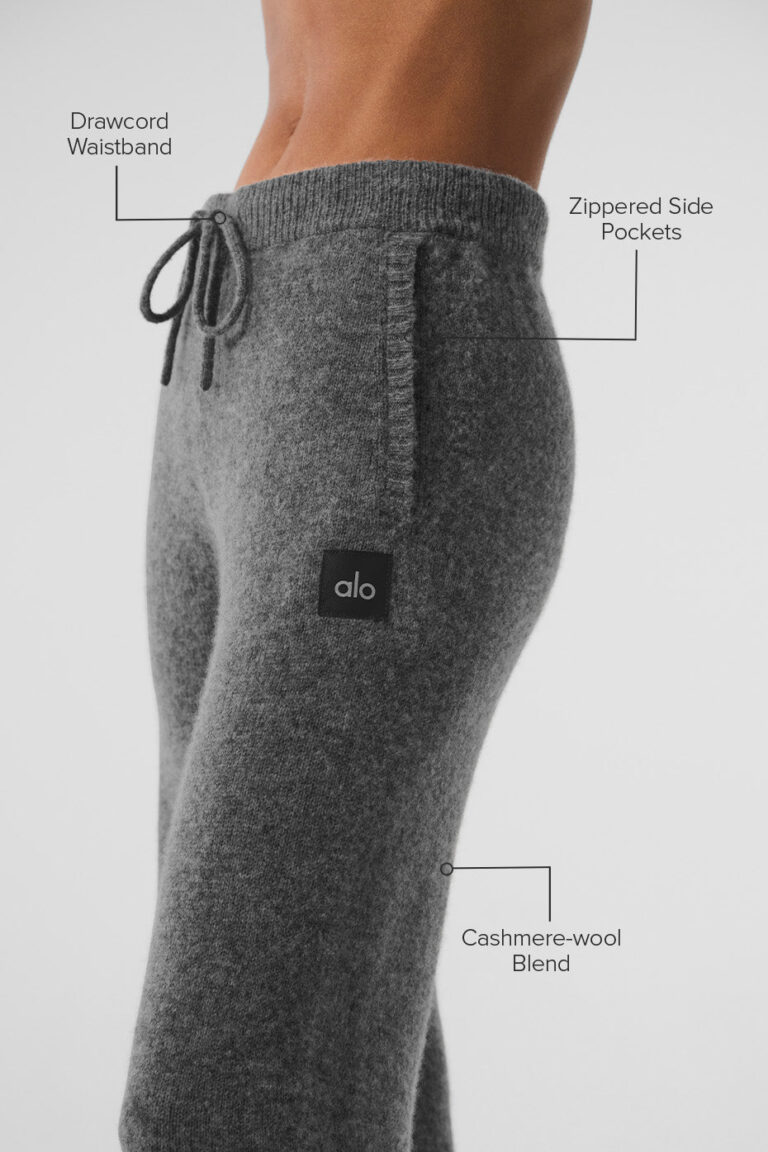 Брюки Alo Yoga Wool Cashmere New Class Sweatpant «Platinum Grey» Унисекс