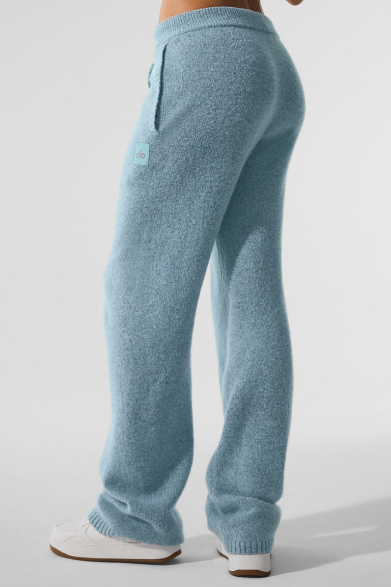 Брюки Alo Yoga Wool Cashmere New Class Sweatpant «Celestial Blue Granite Heather» Унисекс