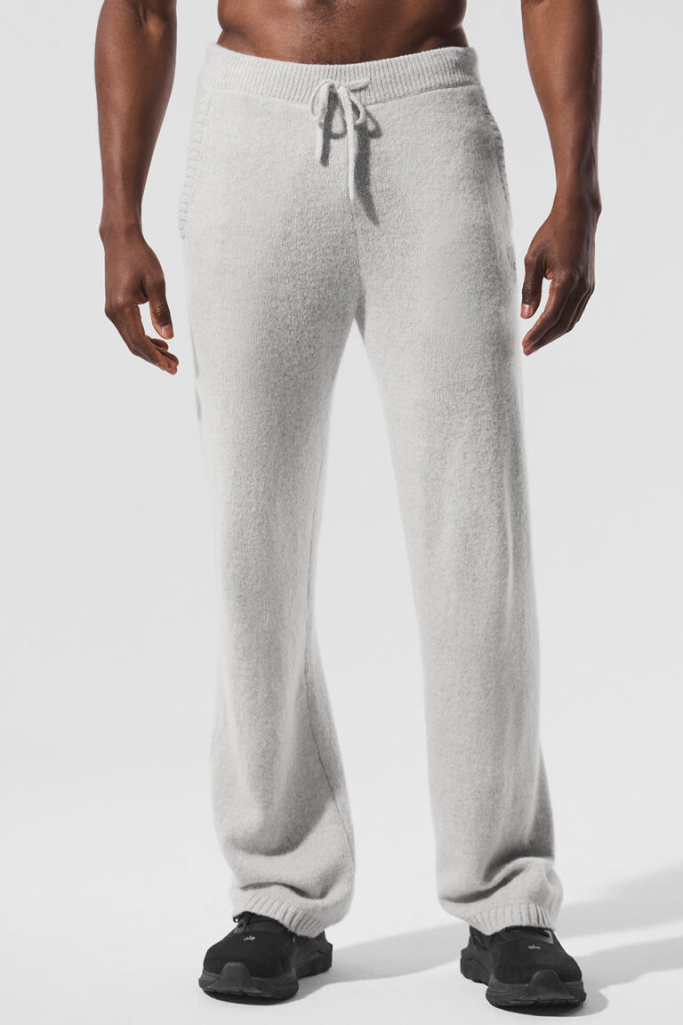 Брюки Alo Yoga Wool Cashmere New Class Sweatpant «Pearl Grey Heather» Унисекс