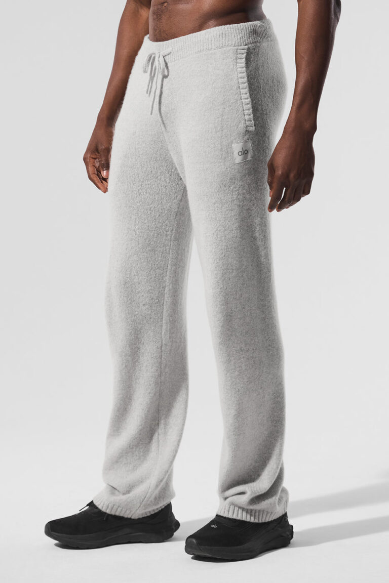 Брюки Alo Yoga Wool Cashmere New Class Sweatpant «Pearl Grey Heather» Унисекс