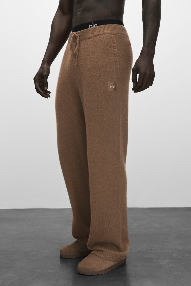 Брюки Alo Yoga Wool Cashmere New Class Sweatpant «Java Brown» Унисекс