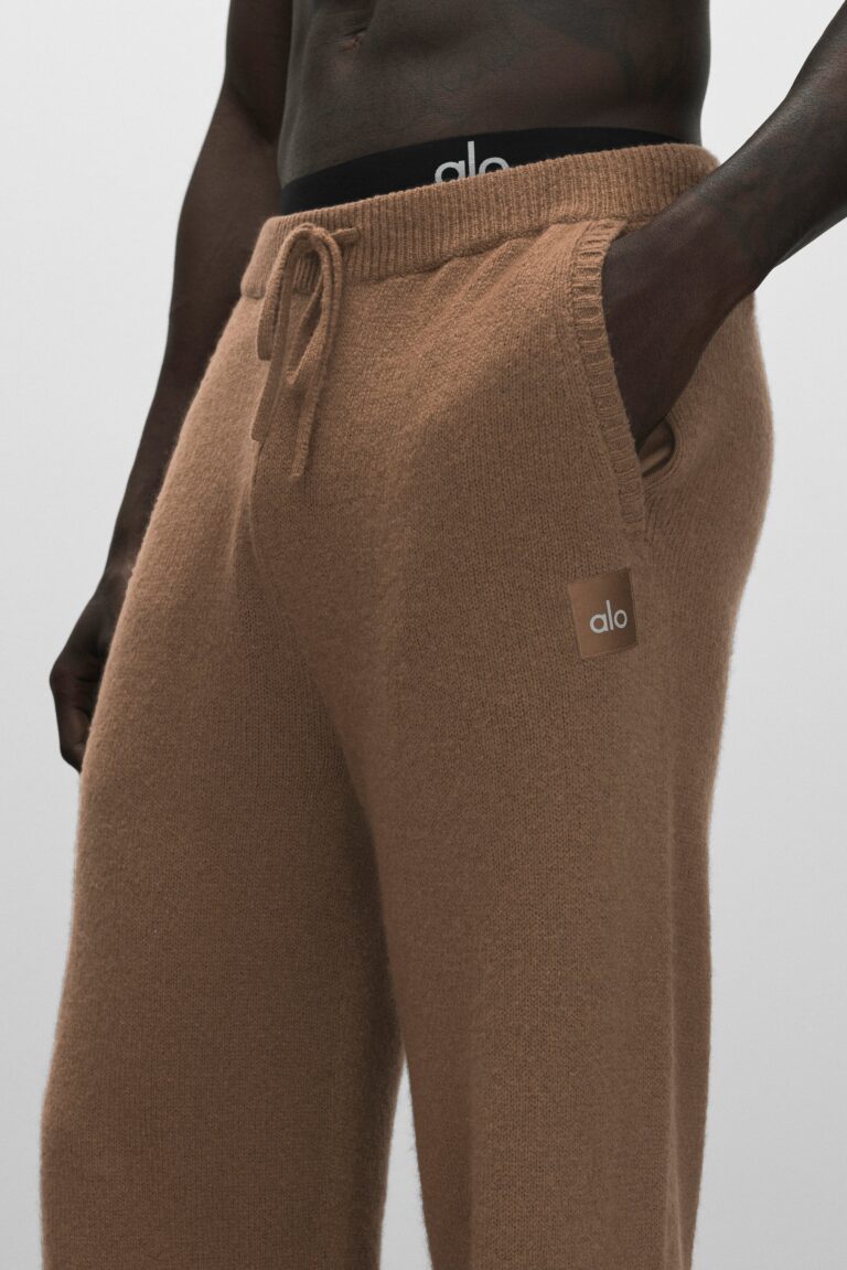 Брюки Alo Yoga Wool Cashmere New Class Sweatpant «Java Brown» Унисекс