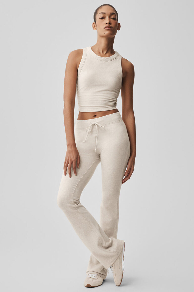 Брюки Alo Yoga Sway Bootcut Sweatpant «Oatmeal Heather» Женская