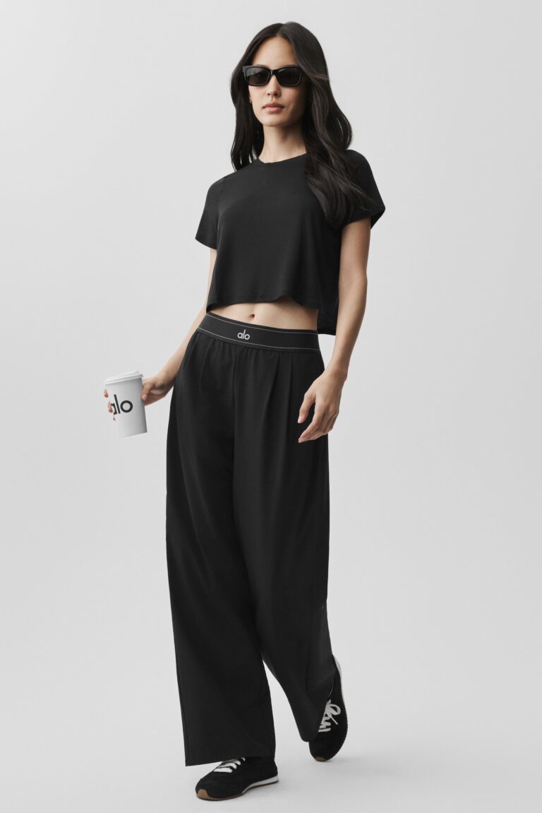 Брюки Alo Yoga Suit Up Trouser (Regular) «Black» Женская