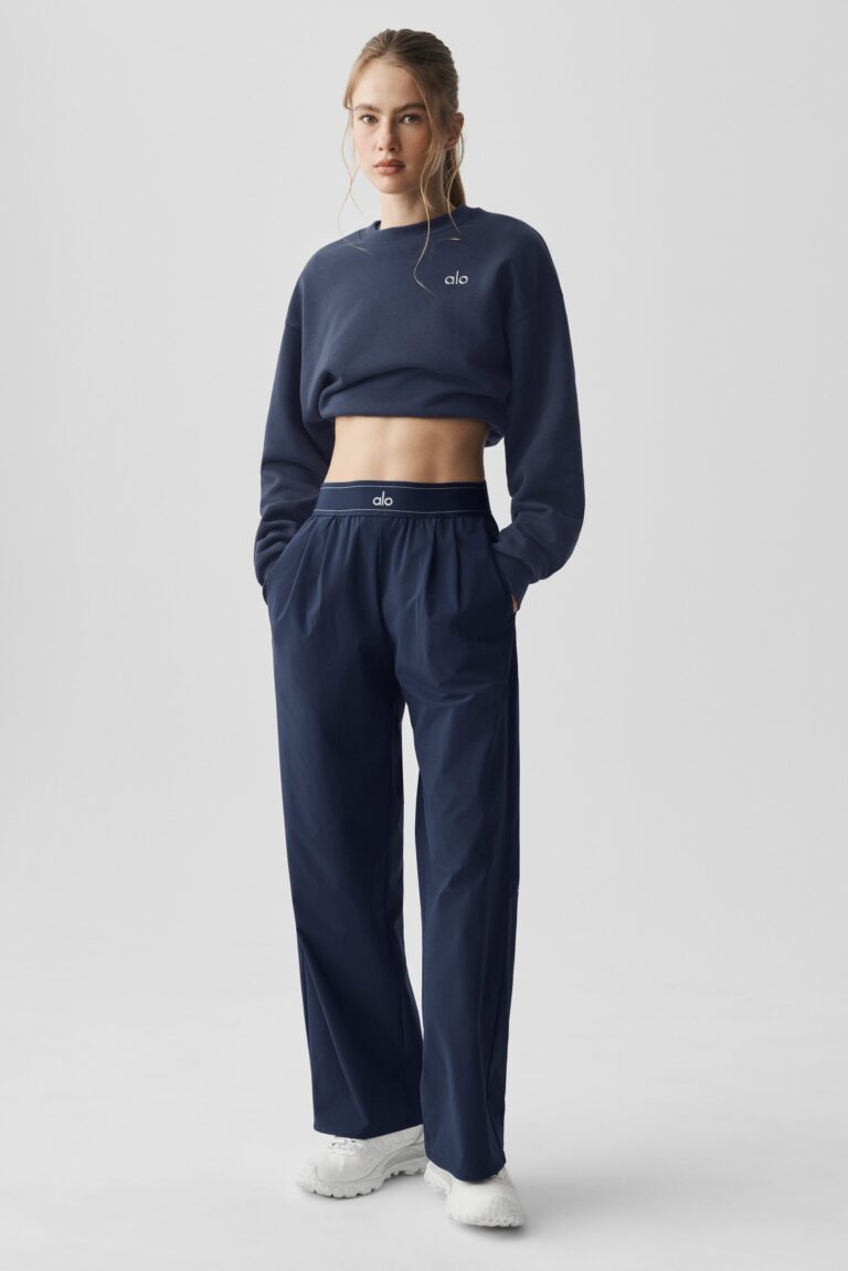 Брюки Alo Yoga Suit Up Trouser (Regular) «Navy» Женская