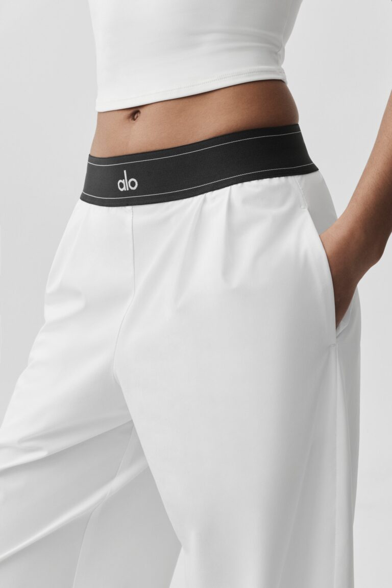 Брюки Alo Yoga Suit Up Trouser (Regular) «White» Женская