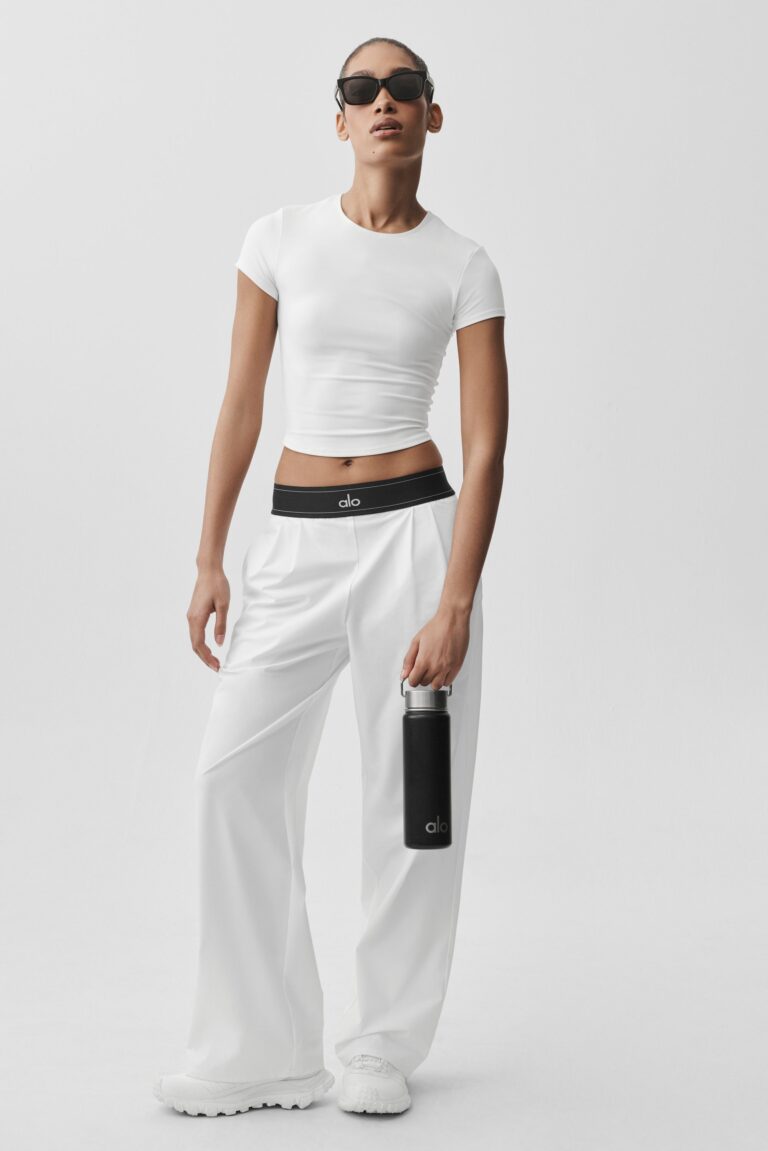 Брюки Alo Yoga Suit Up Trouser (Regular) «White» Женская