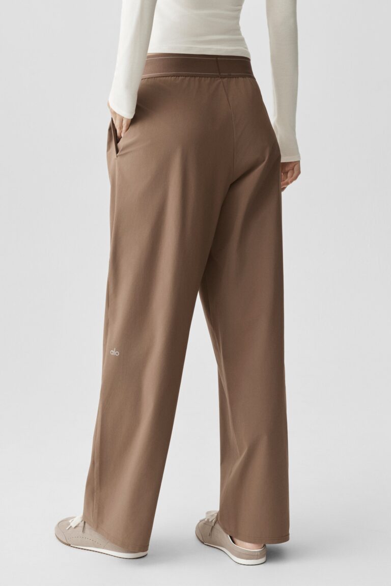 Брюки Alo Yoga Suit Up Trouser (Regular) «Java Brown» Женская