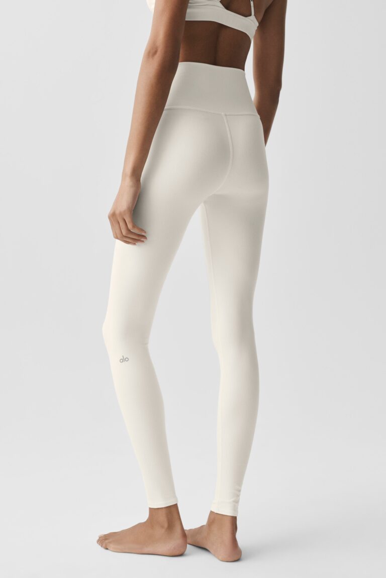 Леггинсы Alo Yoga High-Waist Airbrush Legging «Ivory» Женская
