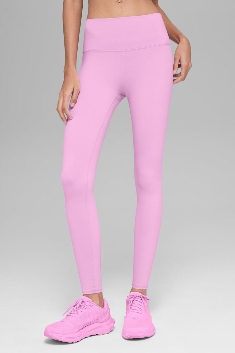 Леггинсы Alo Yoga High-Waist Airbrush Legging «Candy Heart Pink» Женская