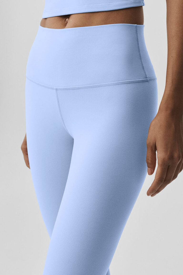 Леггинсы Alo Yoga High-Waist Airbrush Legging «Light Provence Blue» Женская