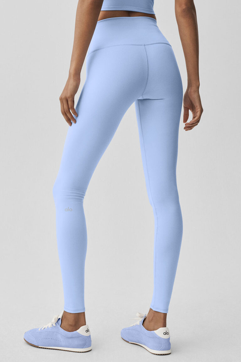 Леггинсы Alo Yoga High-Waist Airbrush Legging «Light Provence Blue» Женская