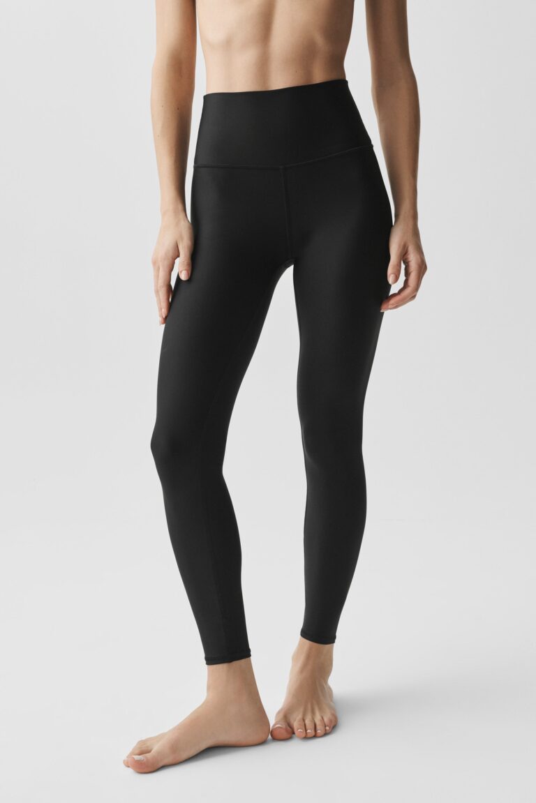 Леггинсы Alo Yoga 7/8 High-Waist Airlift Legging «Black» Женская