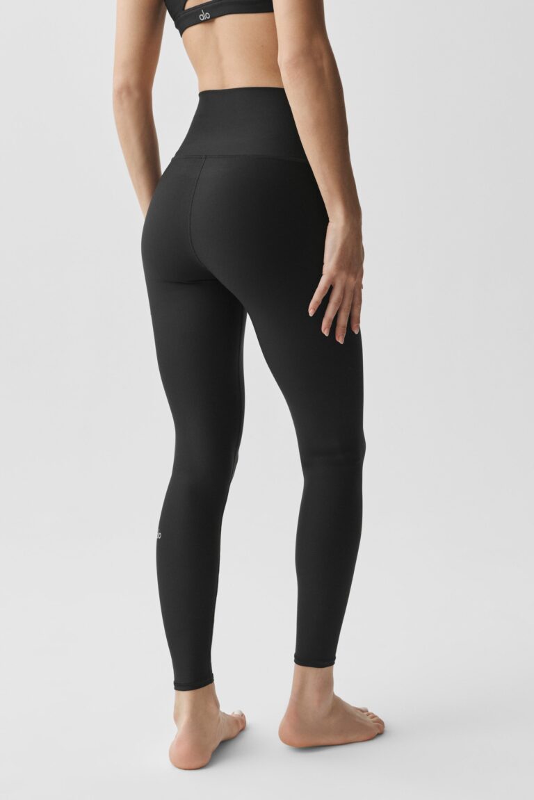Леггинсы Alo Yoga 7/8 High-Waist Airlift Legging «Black» Женская