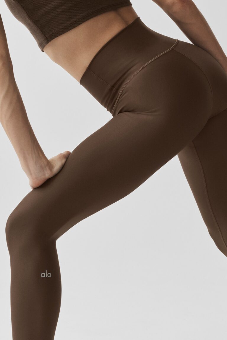 Леггинсы Alo Yoga 7/8 High-Waist Airlift Legging «Espresso» Женская