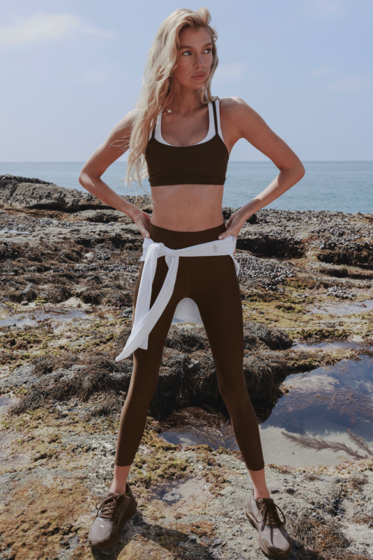 Леггинсы Alo Yoga 7/8 High-Waist Airlift Legging «Espresso» Женская