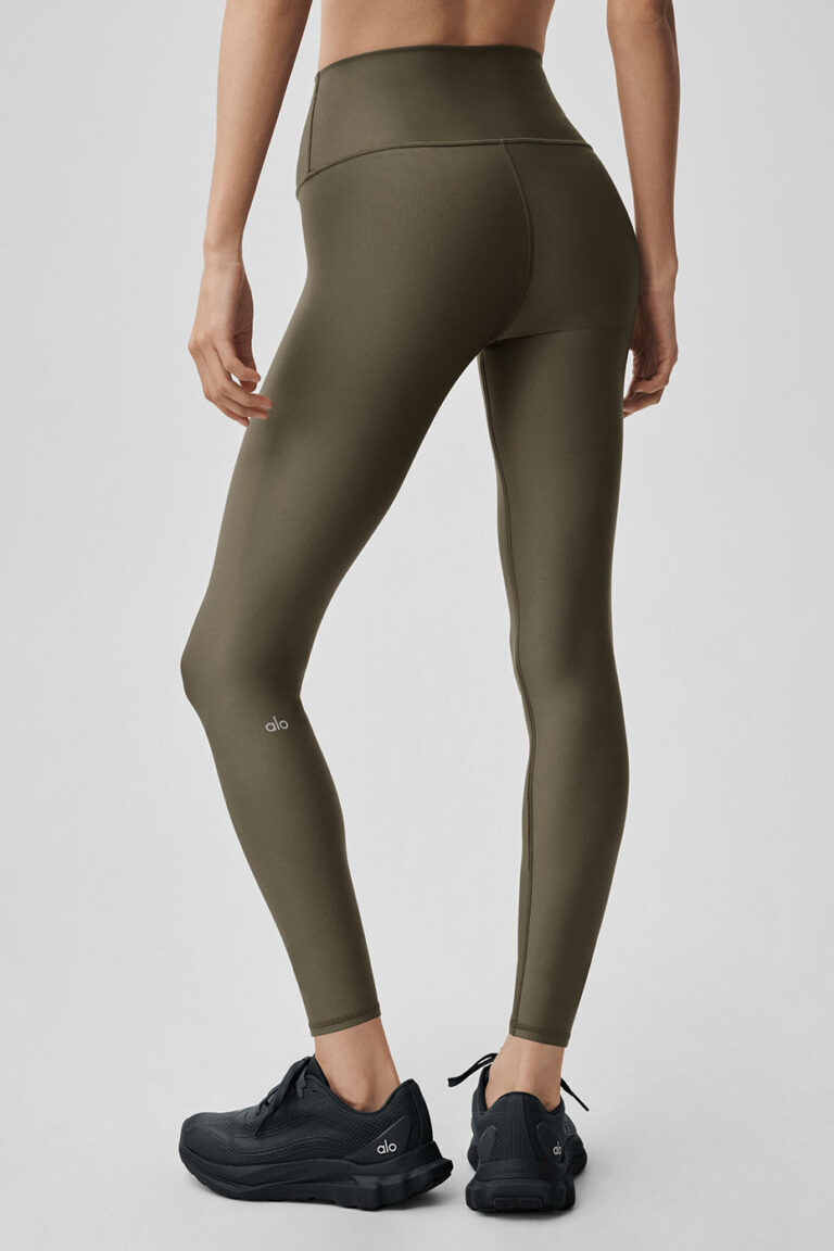 Леггинсы Alo Yoga 7/8 High-Waist Airlift Legging «Olive Tree» Женская