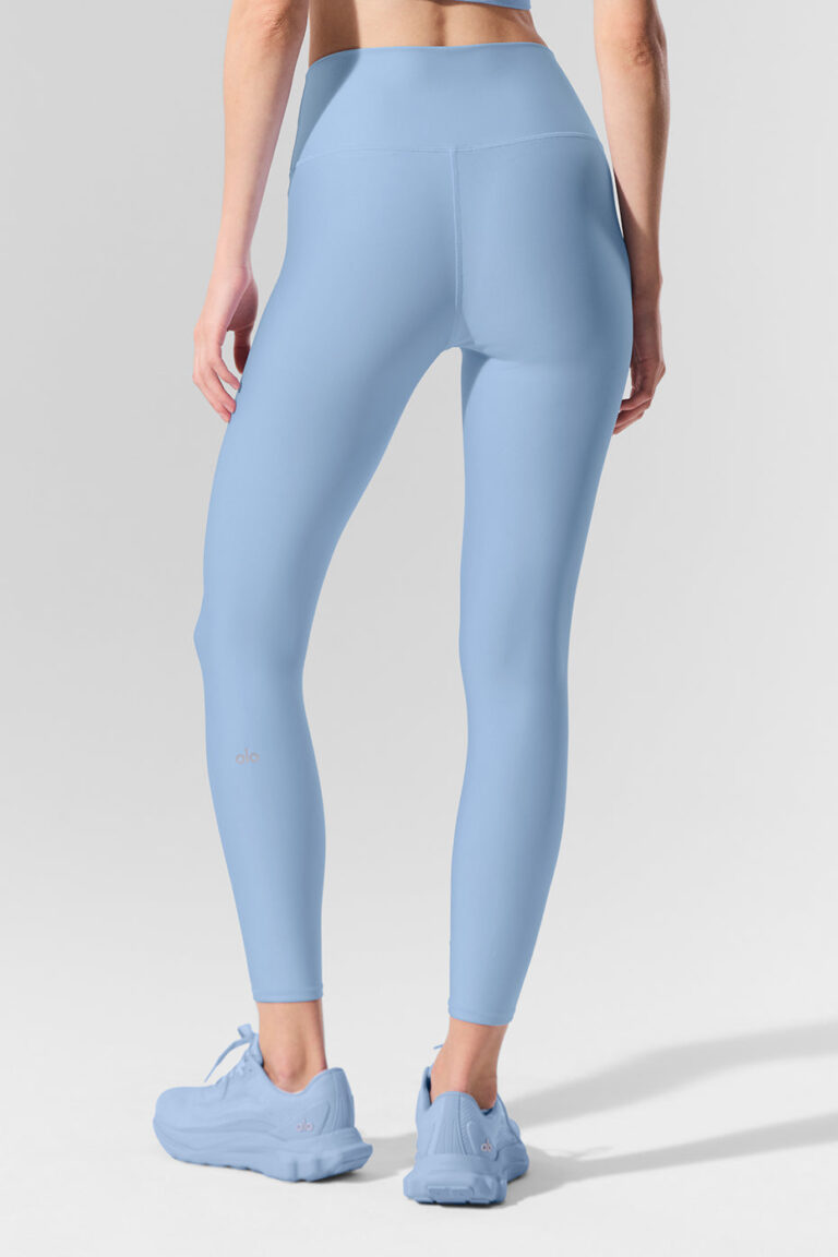 Леггинсы Alo Yoga 7/8 High-Waist Airlift Legging «Seashell Blue» Женская