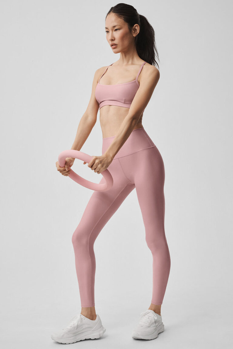 Леггинсы Alo Yoga 7/8 High-Waist Airlift Legging «Vintage Pink» Женская