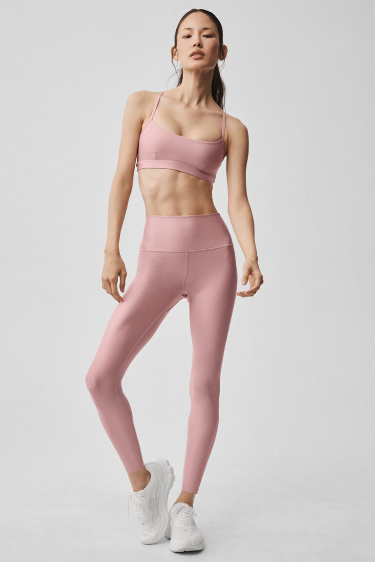 Леггинсы Alo Yoga 7/8 High-Waist Airlift Legging «Vintage Pink» Женская
