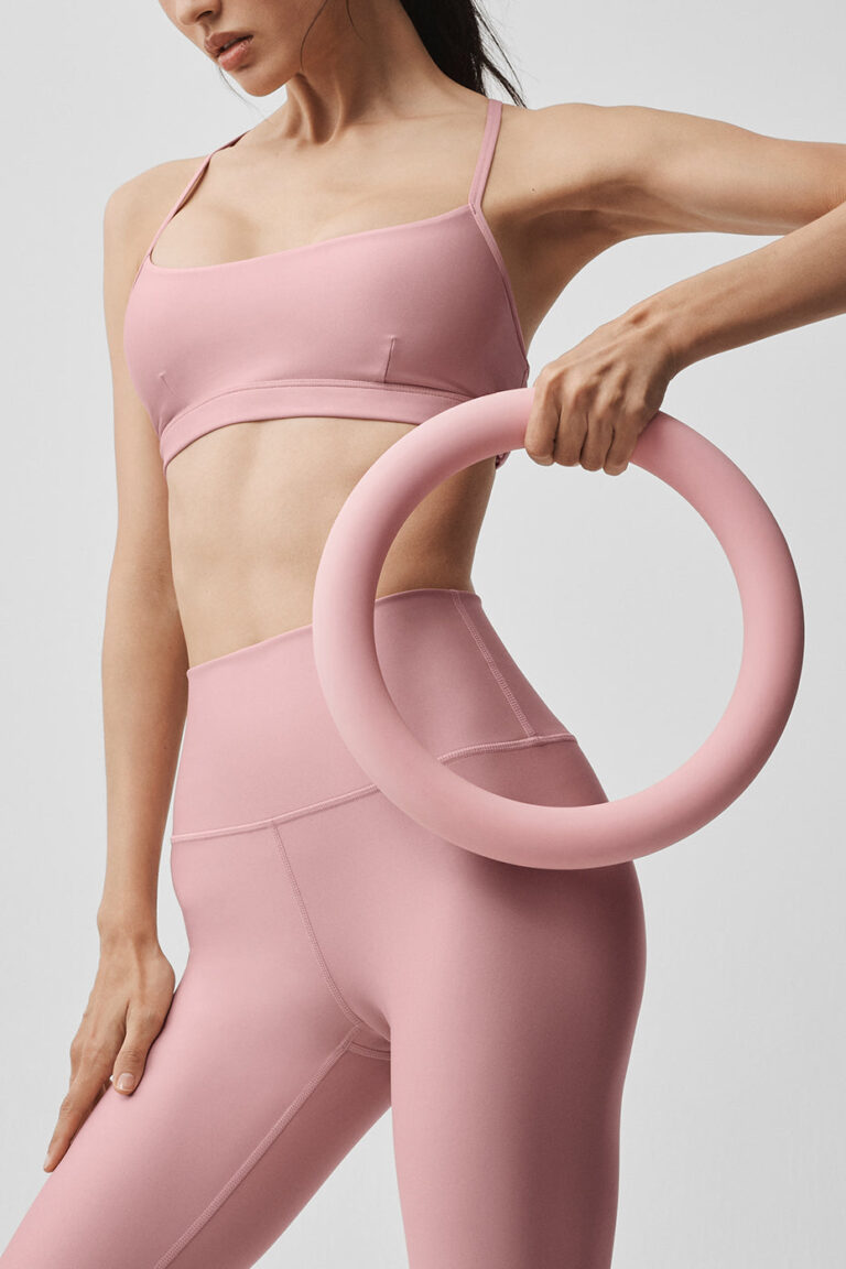 Леггинсы Alo Yoga 7/8 High-Waist Airlift Legging «Vintage Pink» Женская